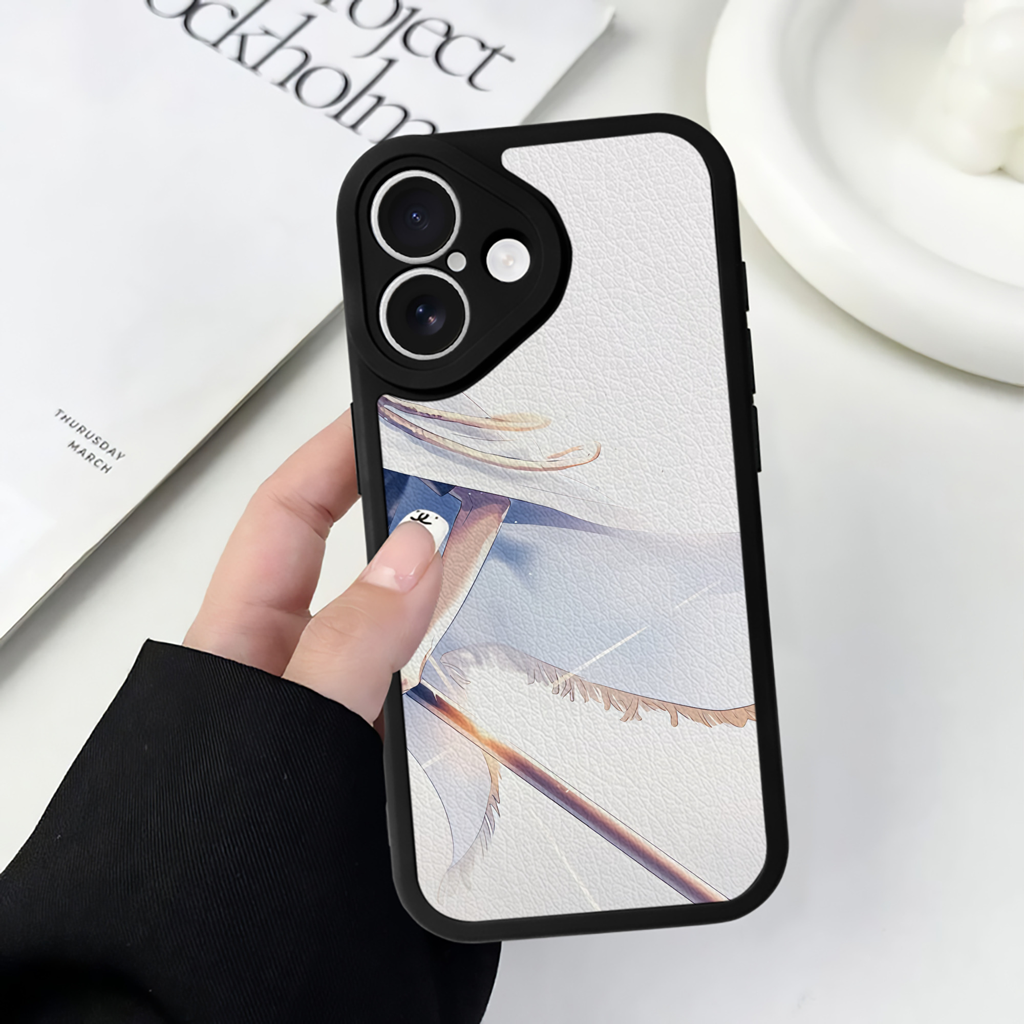 （画像用） ハイキュー!! Haikyu!! 【iPhone 16シリーズ対応】シリコンスマホケース（レザー調） 材質：シリコン